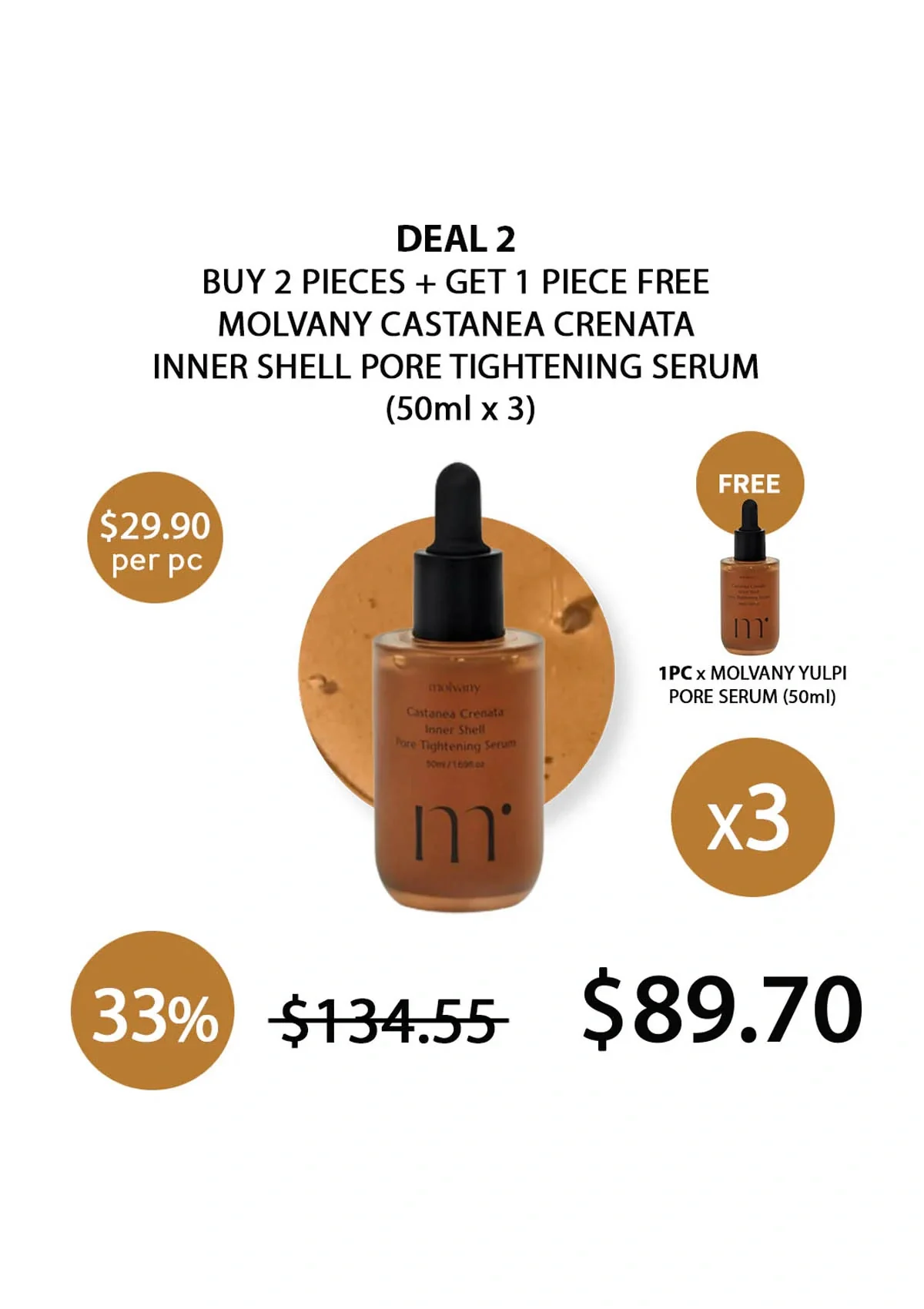 [MOLVANY] Castanea Crenata Inner Shell Pore Tightening Serum 50ml - Image 18