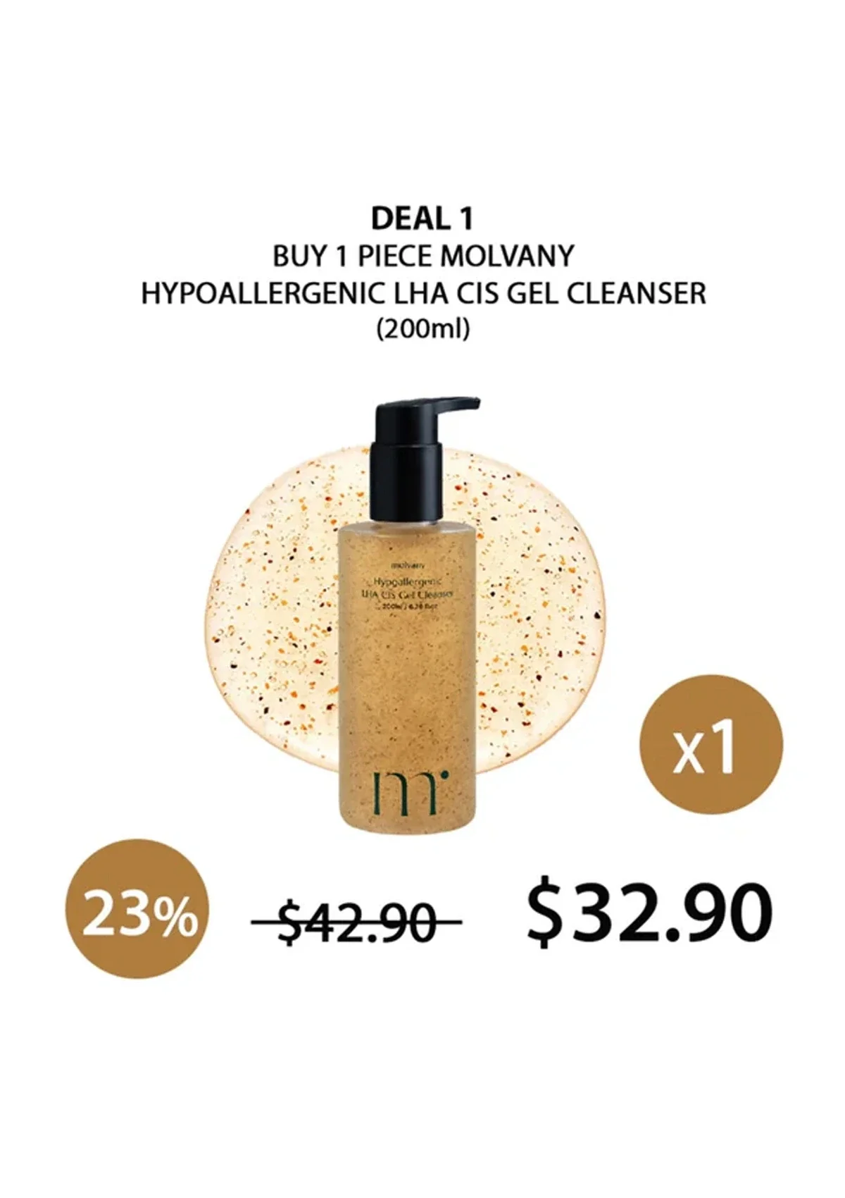 [MOLVANY] Hypoallergenic LHA CIS Gel Cleanser 200ml - Image 13