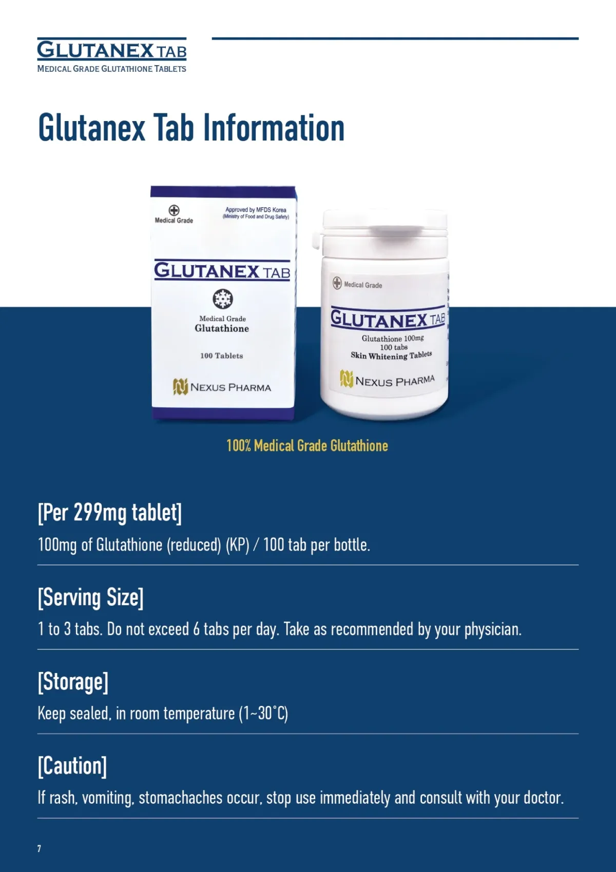 [NEXUS PHARMA] Glutanex Medicine Grade Glutathione Tablets (1 Box = 100mg x 100 Tablets) - Image 12