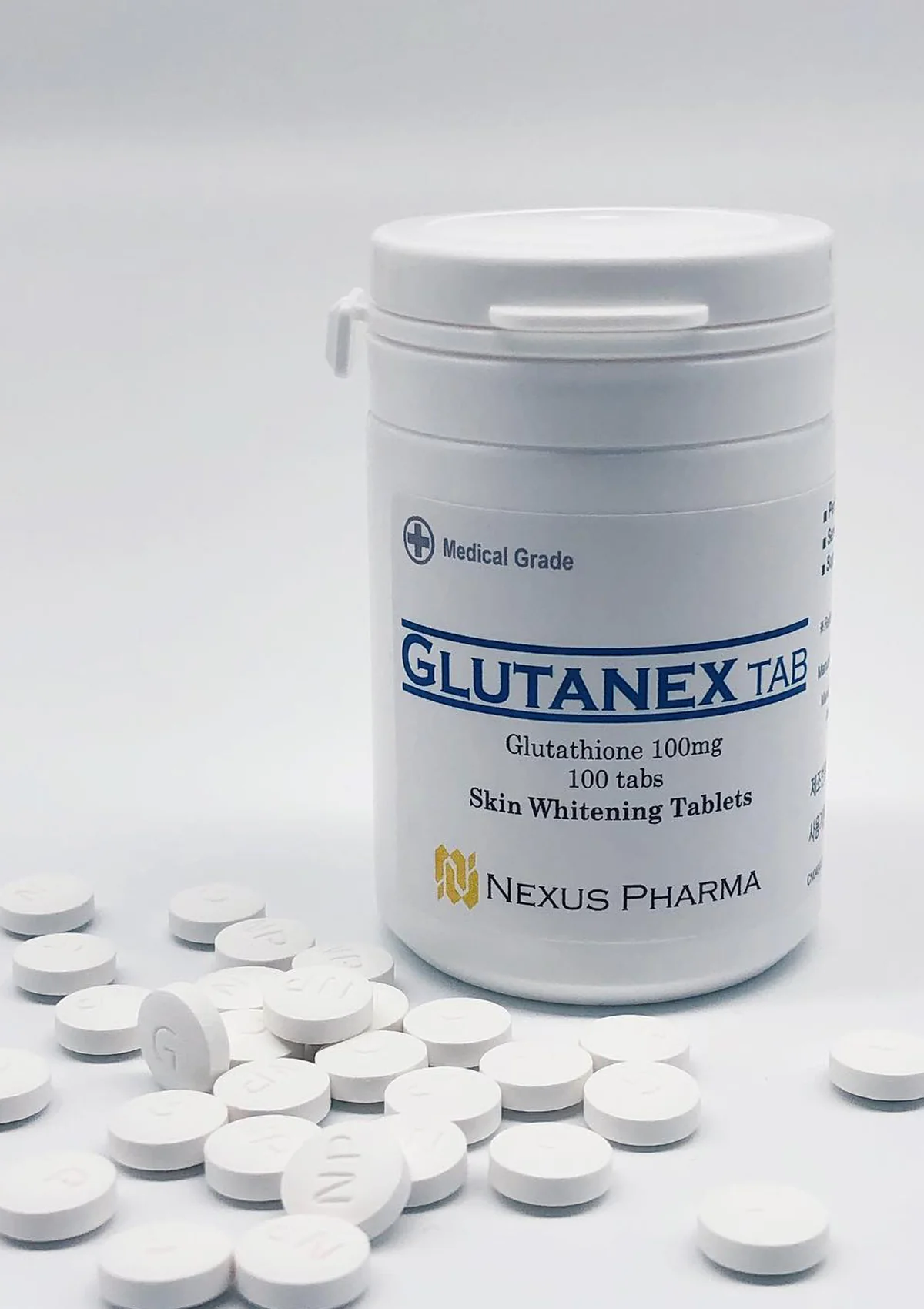 [NEXUS PHARMA] Glutanex Medicine Grade Glutathione Tablets (1 Box = 100mg x 100 Tablets) - Image 3