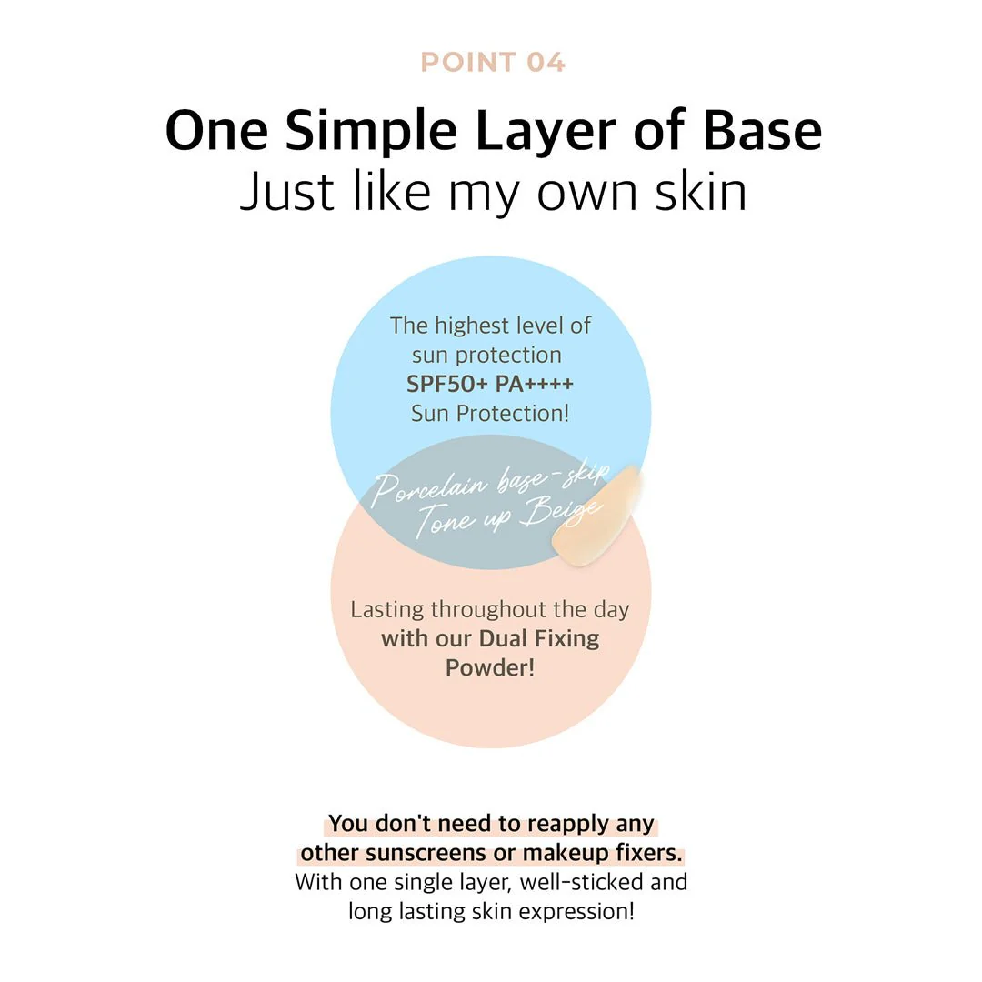 [NUMBUZIN] No.3 Porcelain Base-skip Tone Up Beige SPF 50+ PA++++ 50ml - Image 10