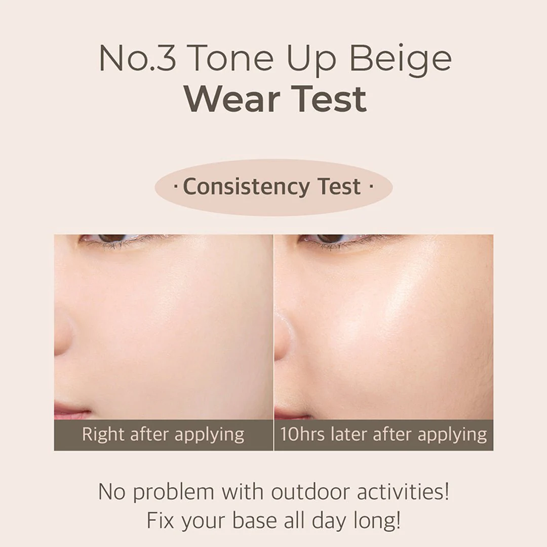 [NUMBUZIN] No.3 Porcelain Base-skip Tone Up Beige SPF 50+ PA++++ 50ml - Image 11