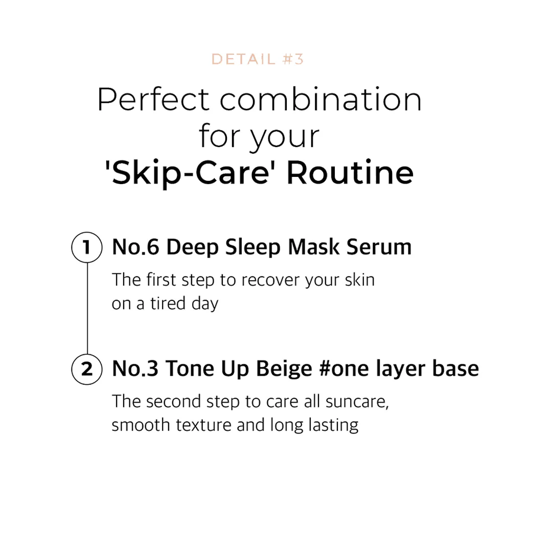 [NUMBUZIN] No.3 Porcelain Base-skip Tone Up Beige SPF 50+ PA++++ 50ml - Image 19