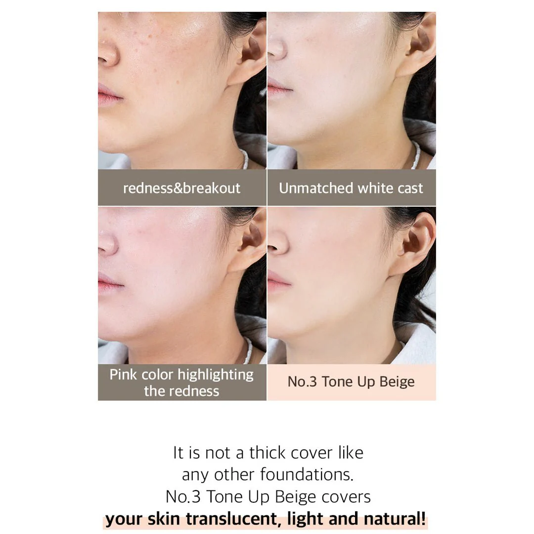 [NUMBUZIN] No.3 Porcelain Base-skip Tone Up Beige SPF 50+ PA++++ 50ml - Image 7