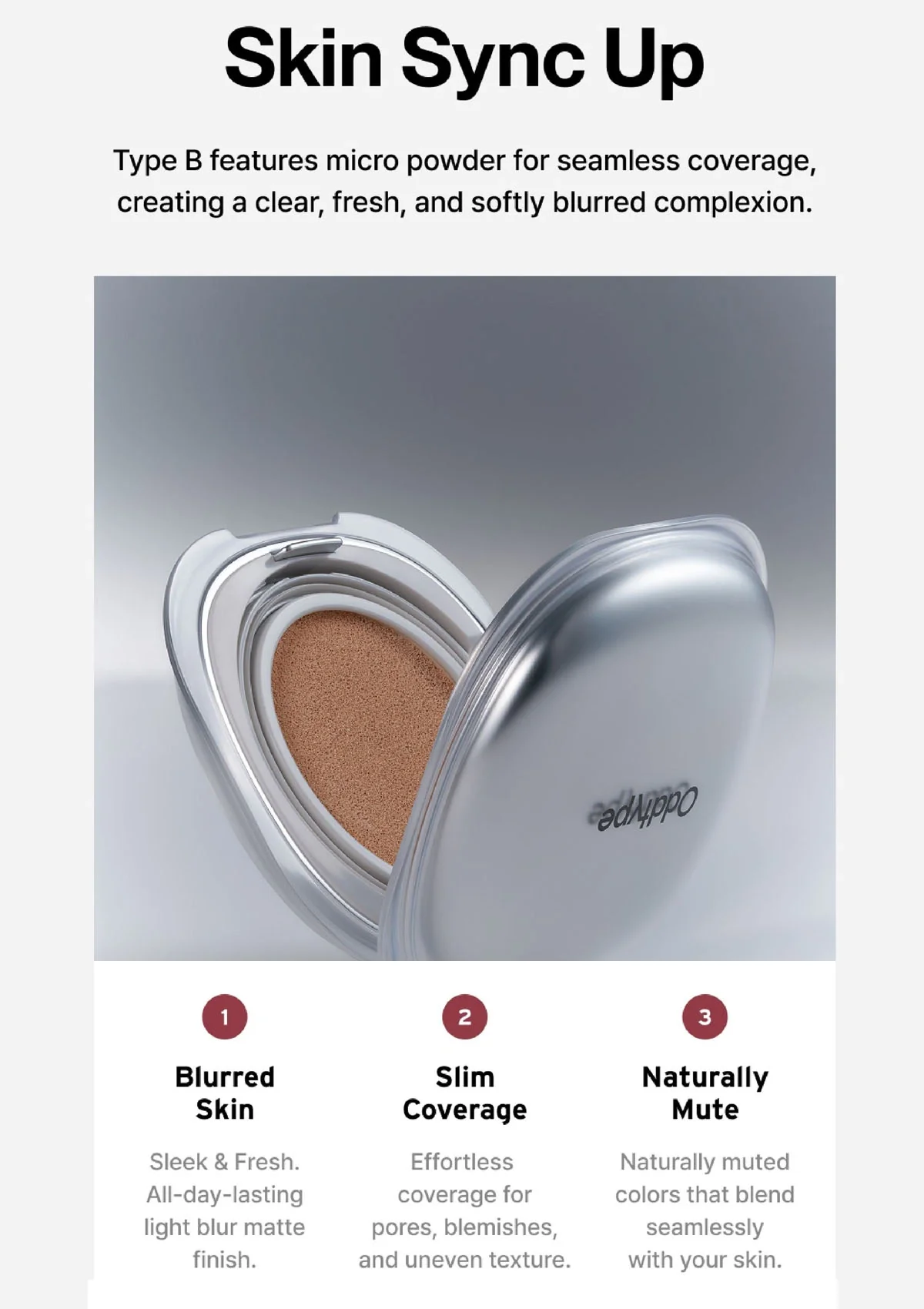 [ODDTYPE] Skin Sync Up Cushion Type B | Type G SPF 50+ PA++++ - Image 18