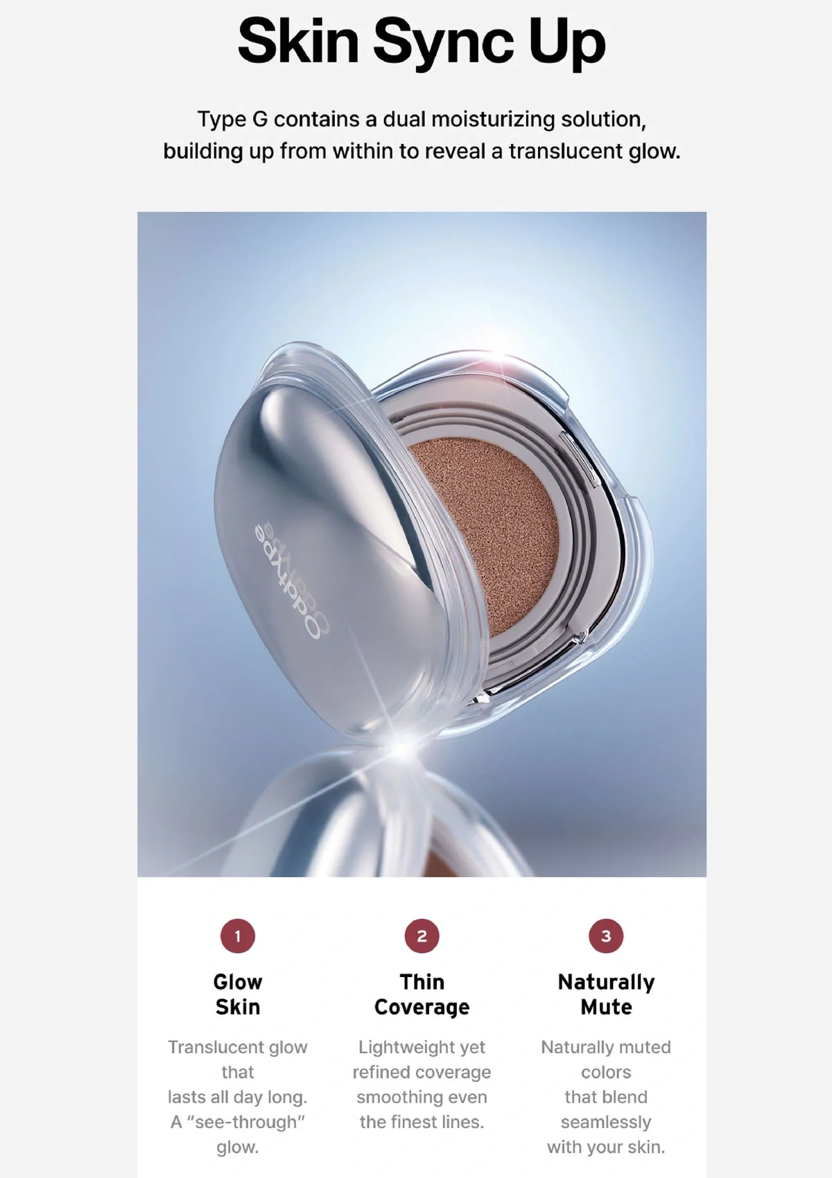 [ODDTYPE] Skin Sync Up Cushion Type B | Type G SPF 50+ PA++++ - Image 8