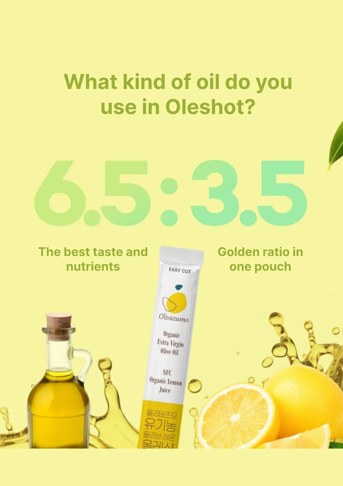 [OLIVAZUMO] Organic Olive Lemon Oleshot (1 Box = 20g x 14 Sticks) - Image 12