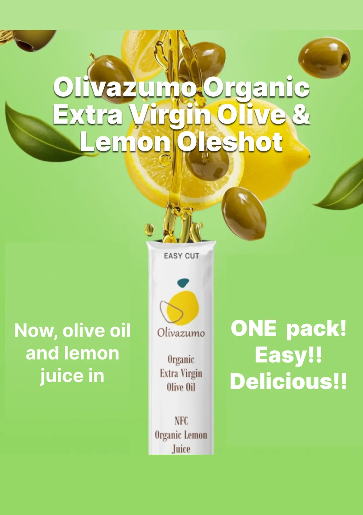[OLIVAZUMO] Organic Olive Lemon Oleshot (1 Box = 20g x 14 Sticks) - Image 4