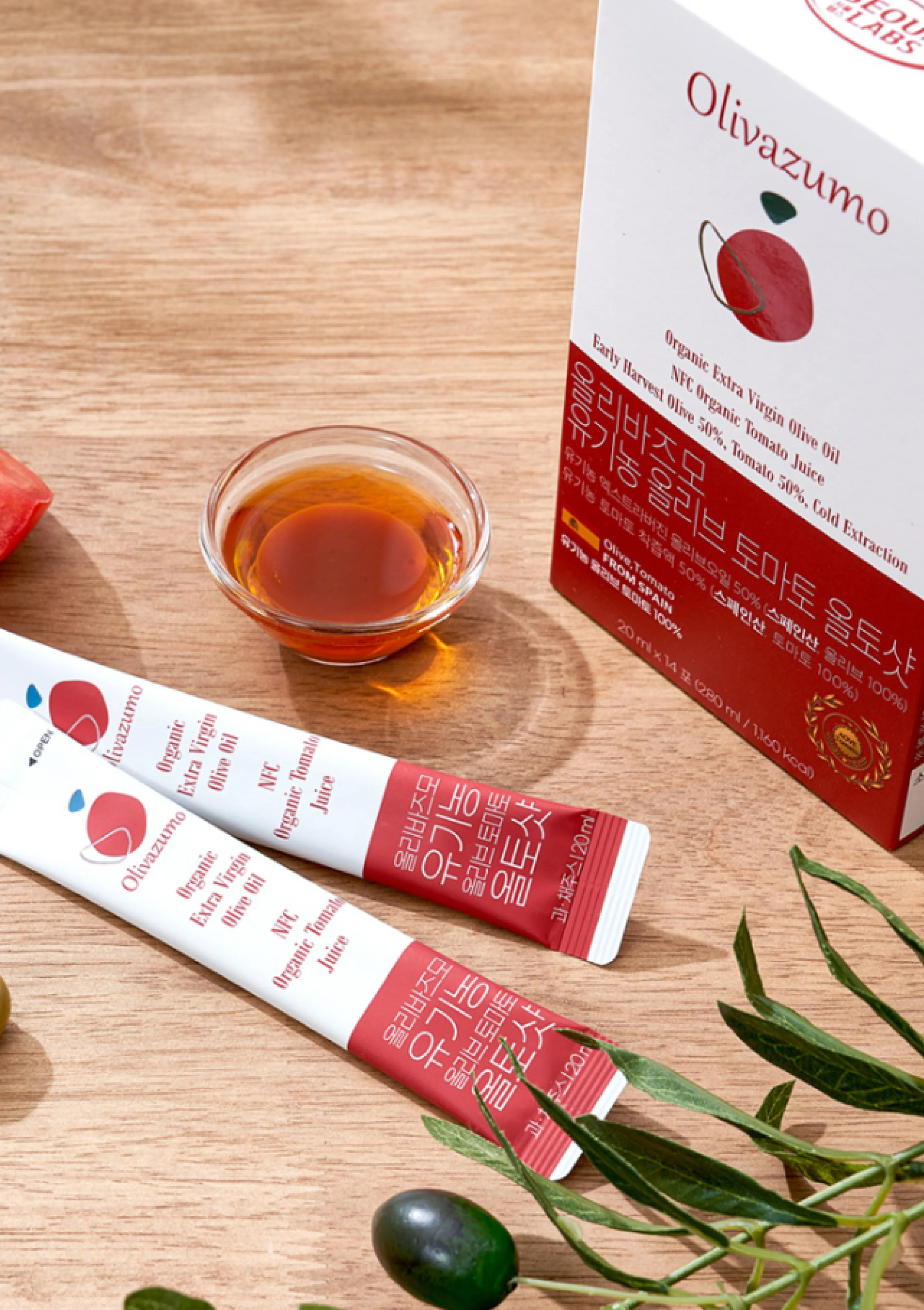 [OLIVAZUMO] Organic Olive Tomato Oltoshot (1 Box = 20ml x 14 Sticks) - Image 9