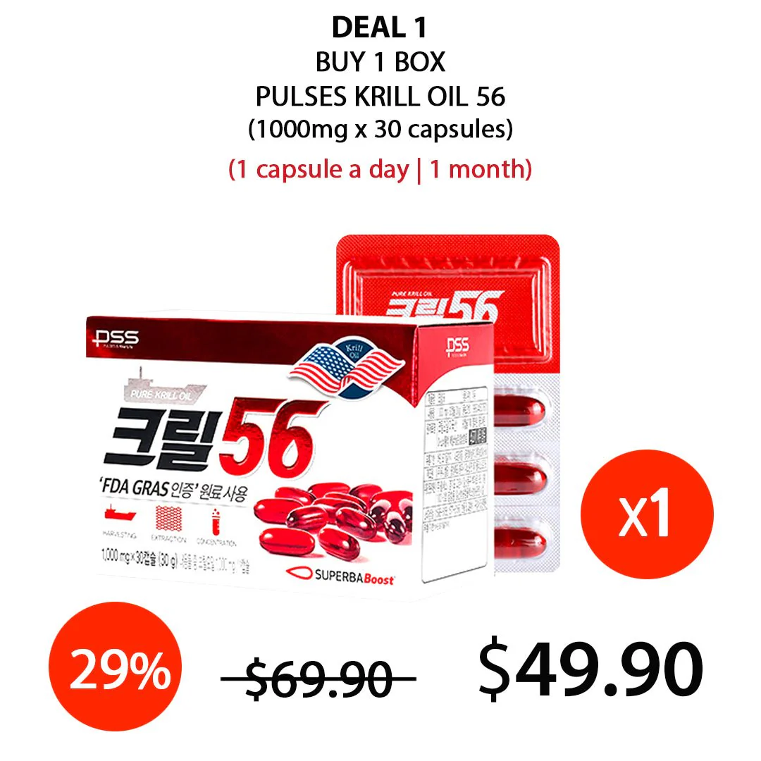 [PULSES] Krill Oil 56 (1 Box = 1000mg x 30 Capsules) - Image 6