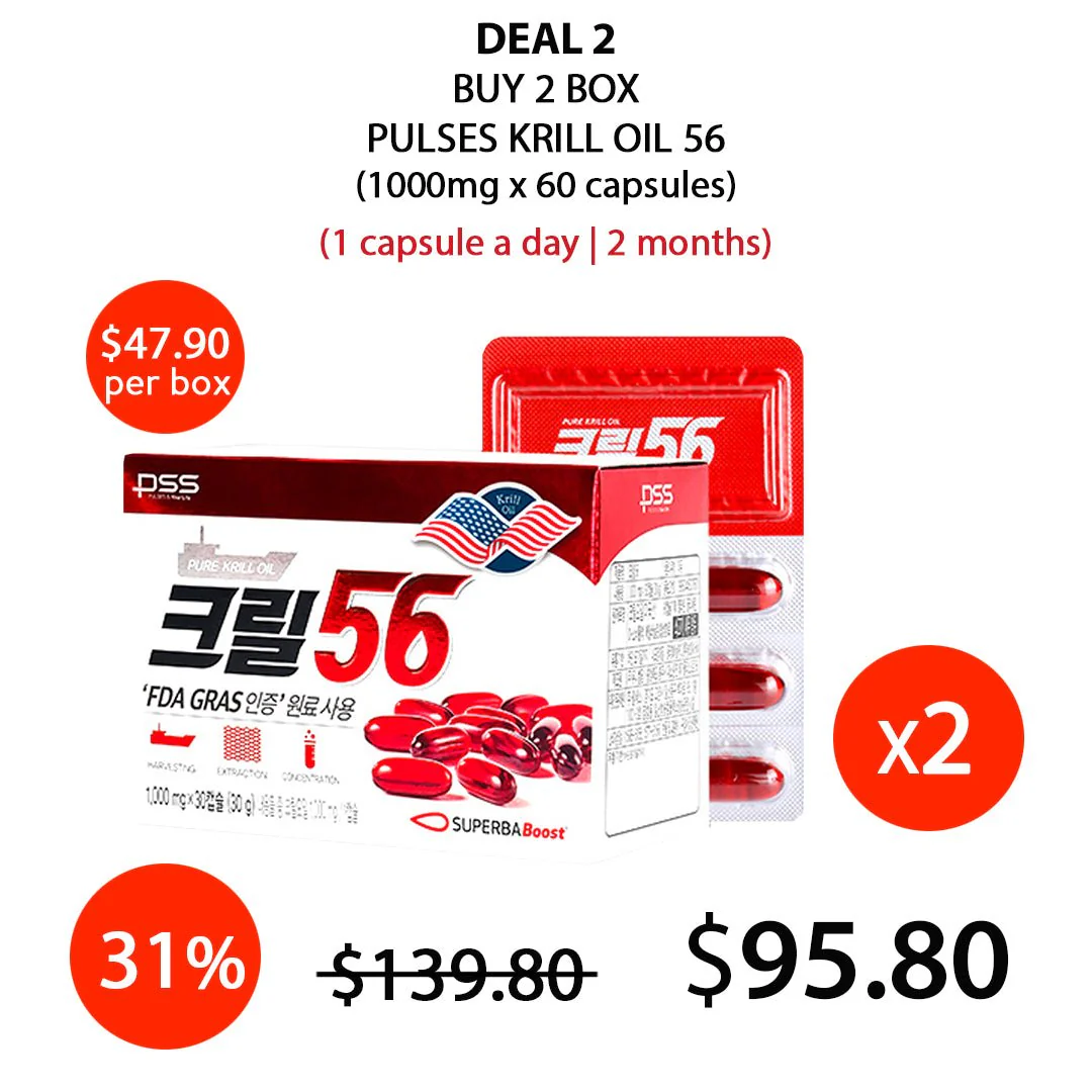 [PULSES] Krill Oil 56 (1 Box = 1000mg x 30 Capsules) - Image 7