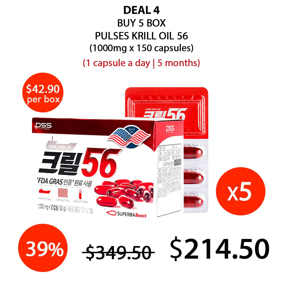[PULSES] Krill Oil 56 (1 Box = 1000mg x 30 Capsules) - Image 9