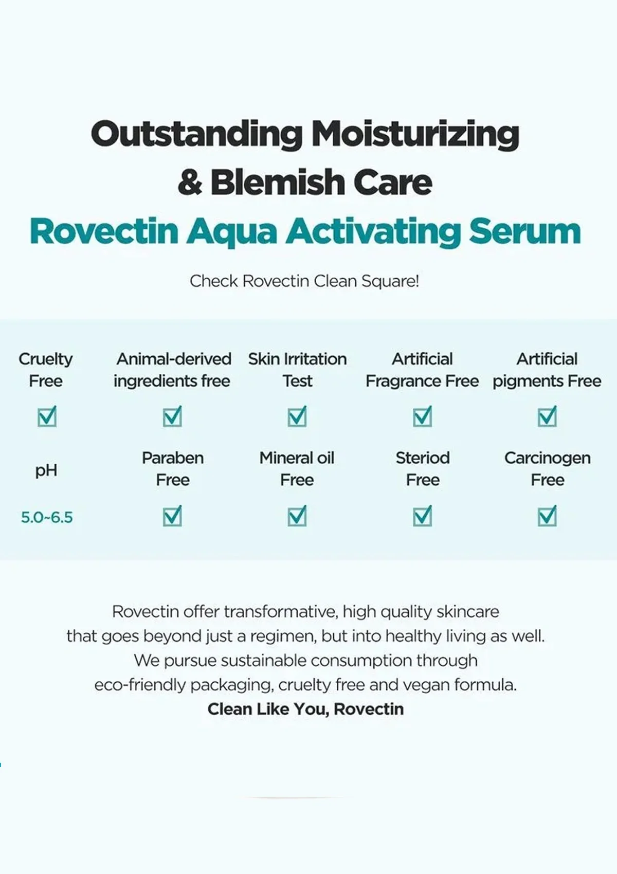CLEARANCE SALE - [ROVECTIN] Skin Essential Aqua Activating Serum 35ml - Image 3