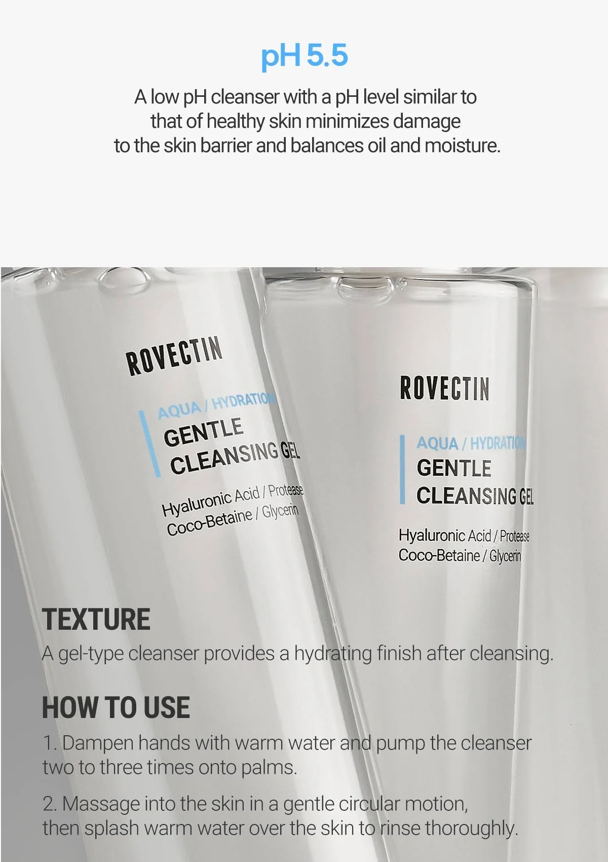 [ROVECTIN] Aqua Gentle Cleansing Gel 175ml - Image 9
