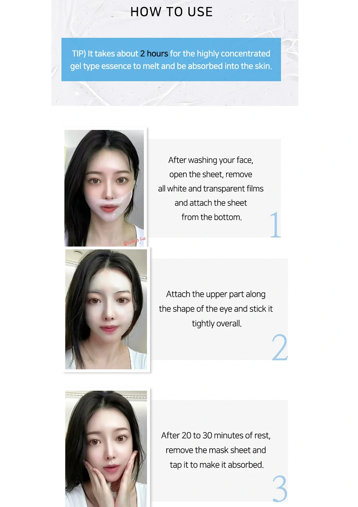 [RUBELLI] Melting Hydrogel Mask 4 Sheets - Image 10