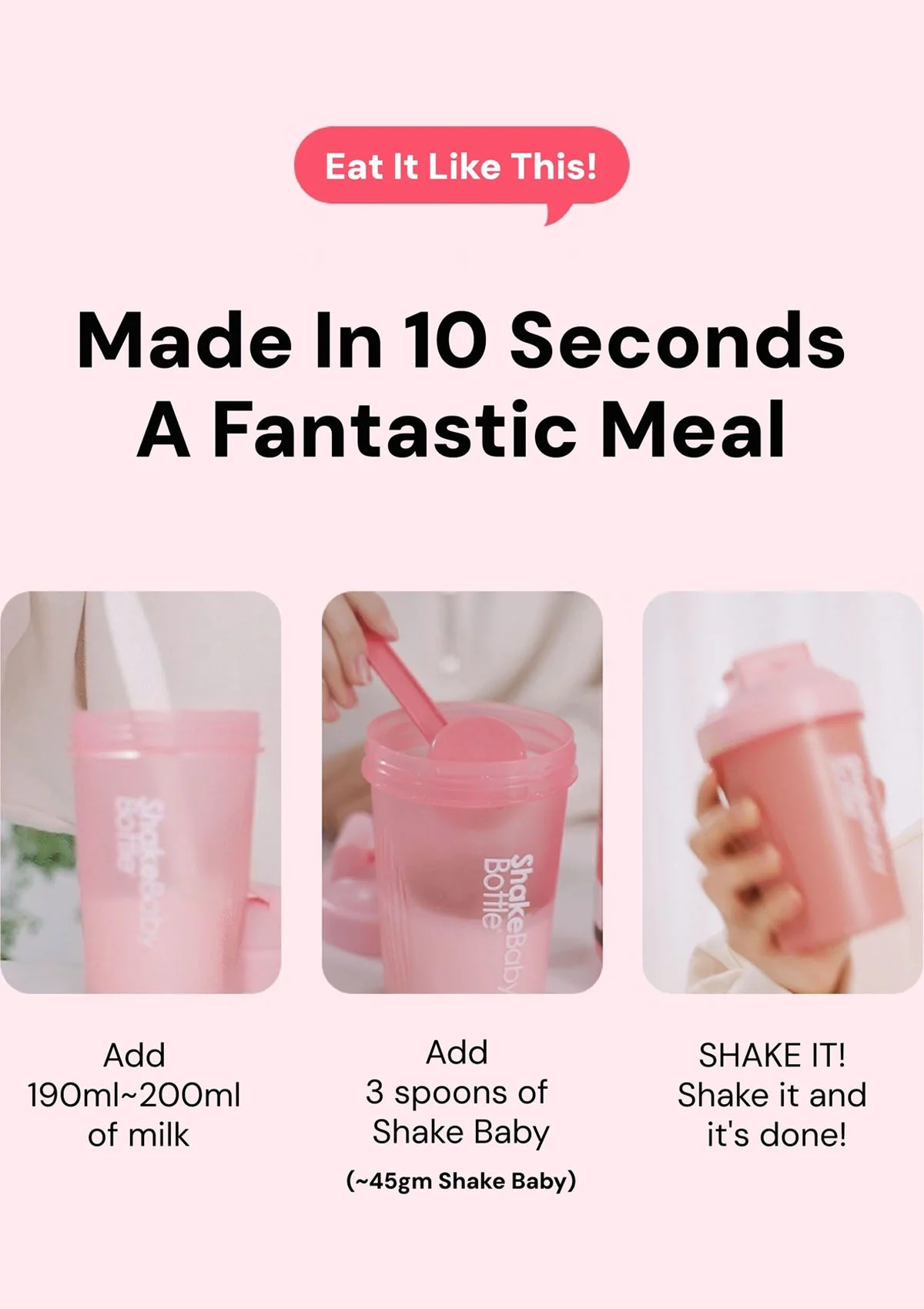 [SHAKE BABY] Diet Formular Protein Shake 630g (Upgraded Version in 10 Flavors) - Image 24