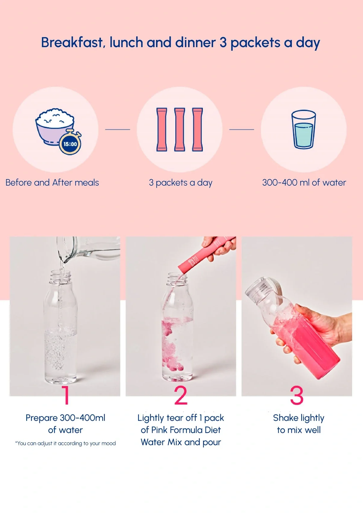 [SHAKE BABY] Pink Formula Diet Water Mix (1 Box = 7g x 20 Sticks) - Image 26