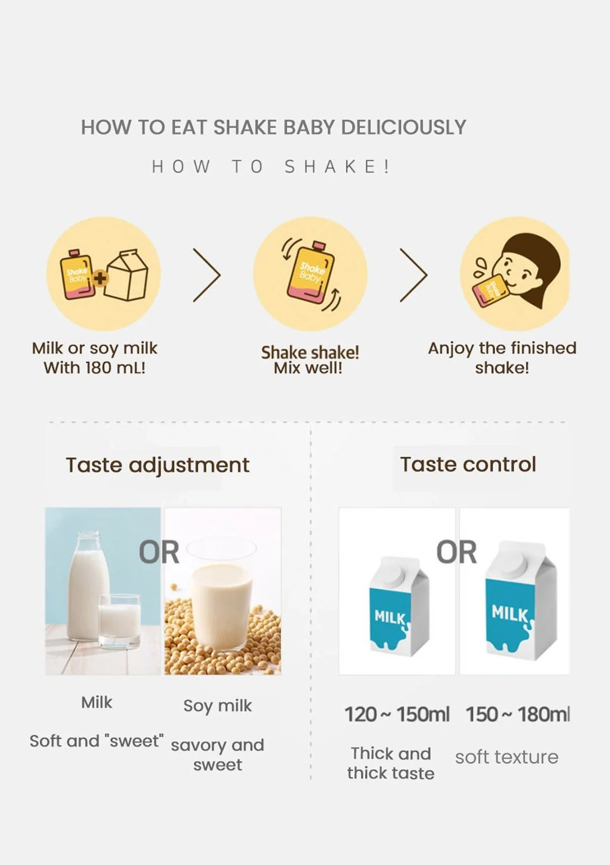 [SHAKE BABY] Spout Pouch (1 Bag = 40g x 7 Pouches) - Image 7