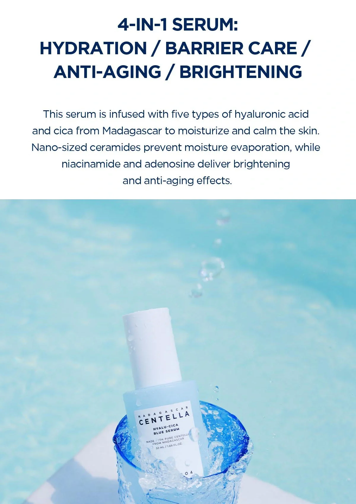 [SKIN1004] Madagascar Centella Hyalu-Cica Blue Serum 50ml - Image 4