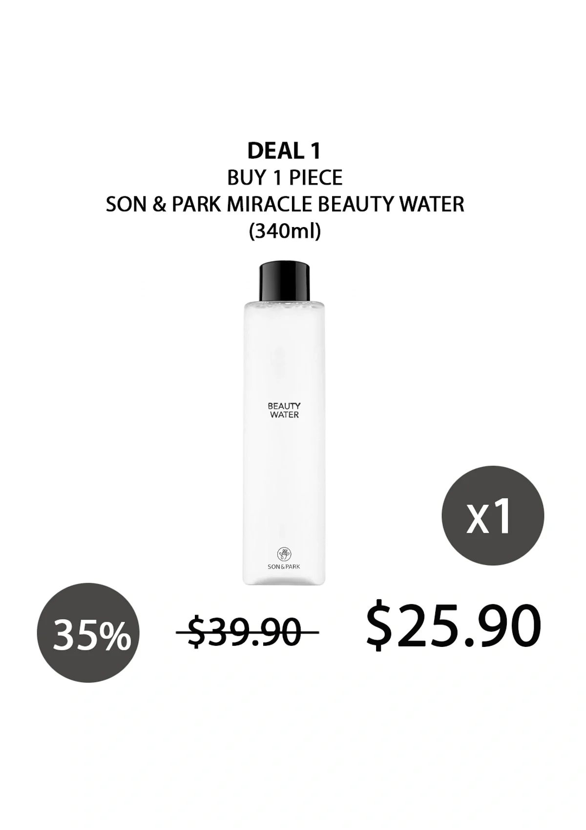 [SON&PARK] Miracle Beauty Water 340ml - Image 8