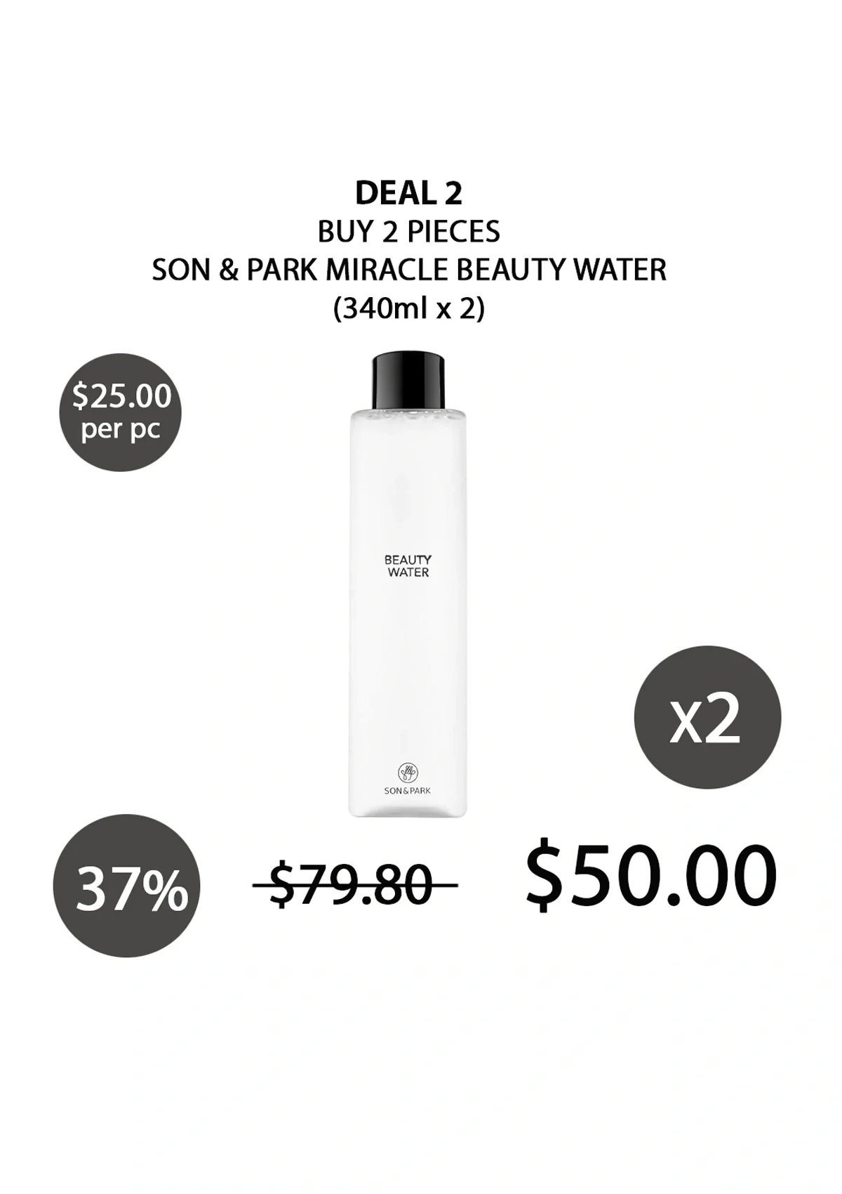 [SON&PARK] Miracle Beauty Water 340ml - Image 9