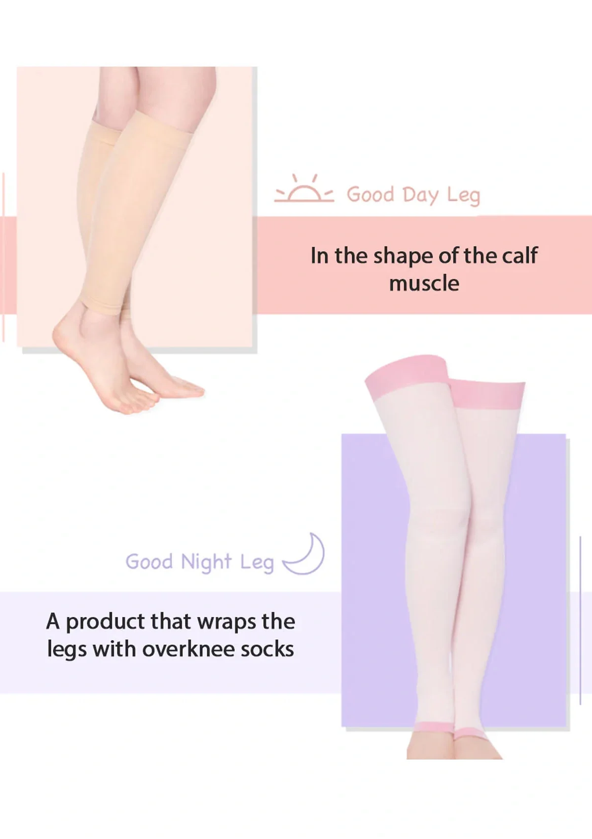 [SUNMIMALL] Good Day Fit Calf Compression Stockings (Free Size) - Image 4