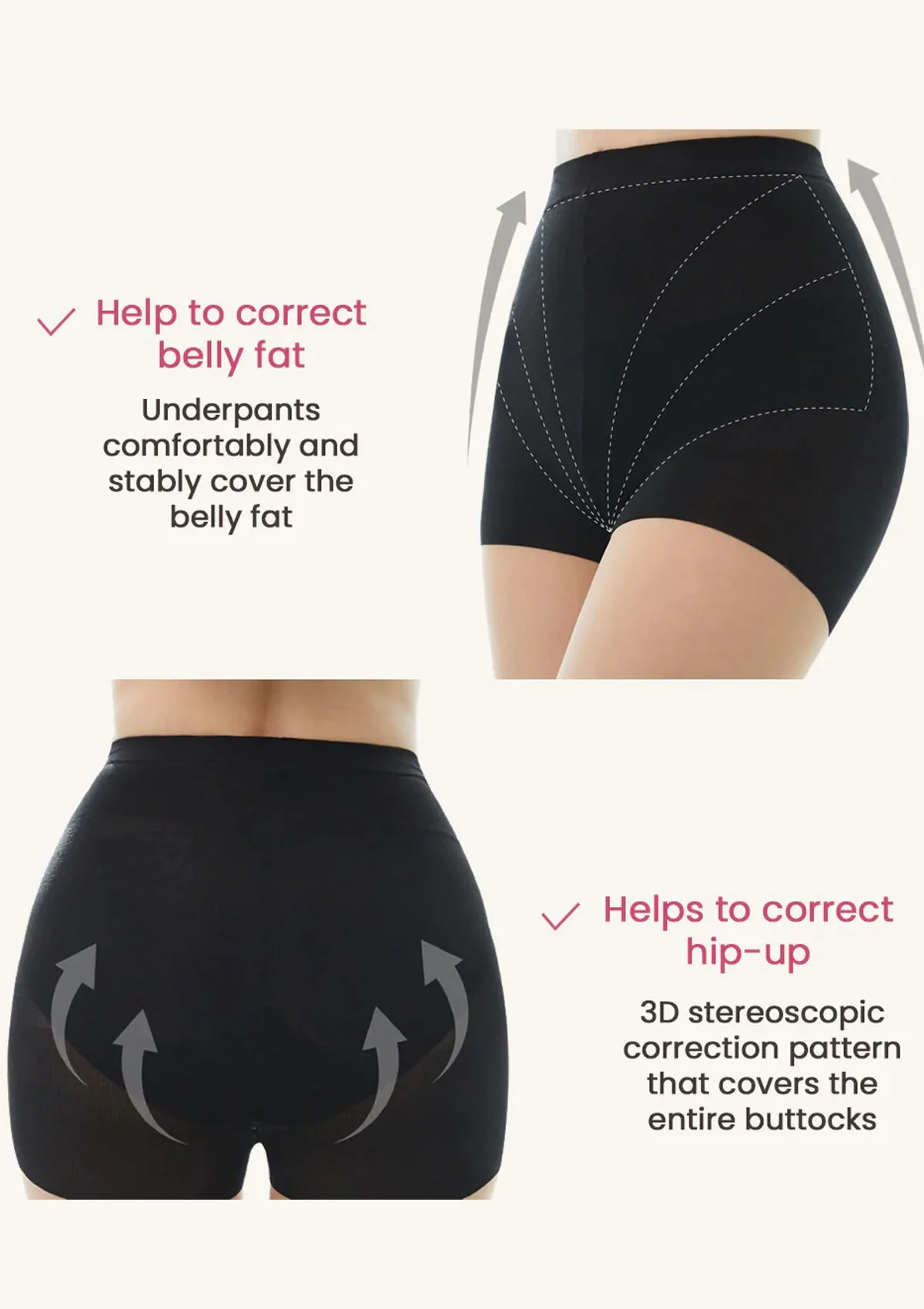 [SUNMIMALL] Black Innerpant + 20D Compression Stockings (Apricot/Black) - Image 6