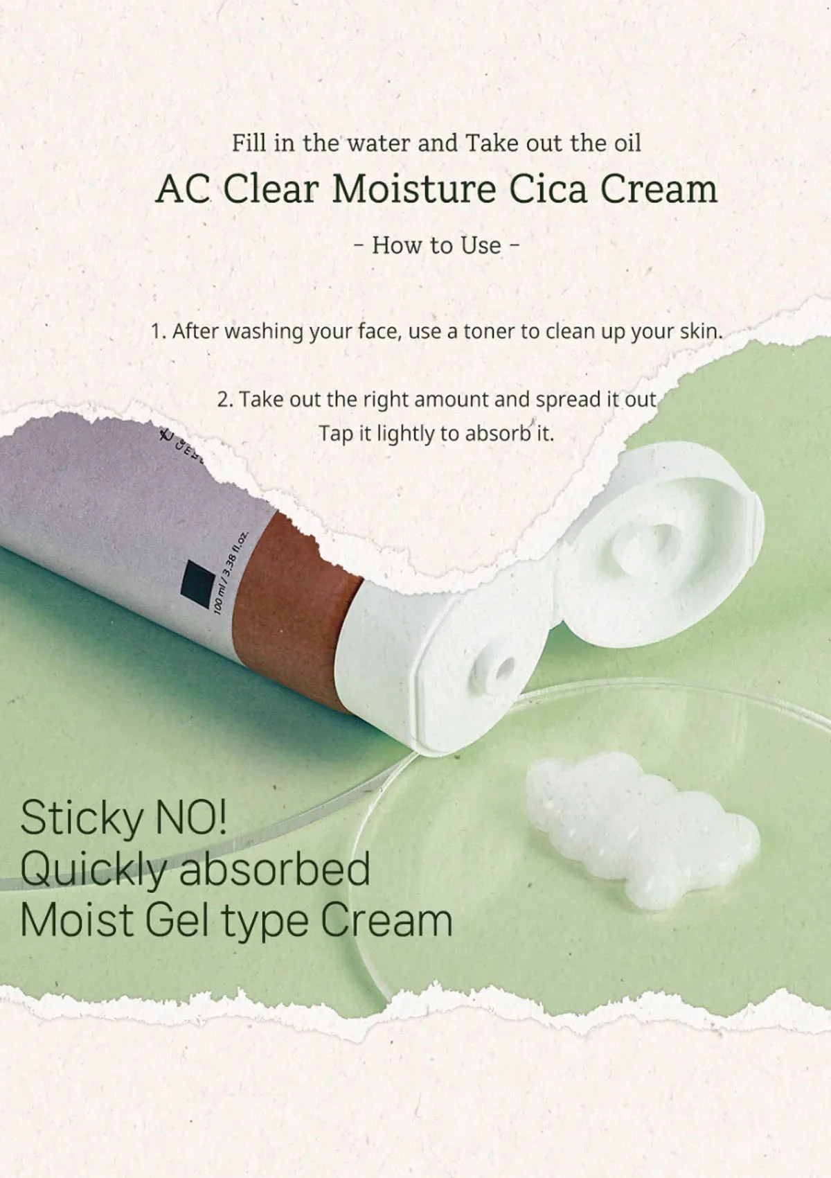 [THE PLANT BASE] AC Clear Magic Cica Cream 60ml - Image 3