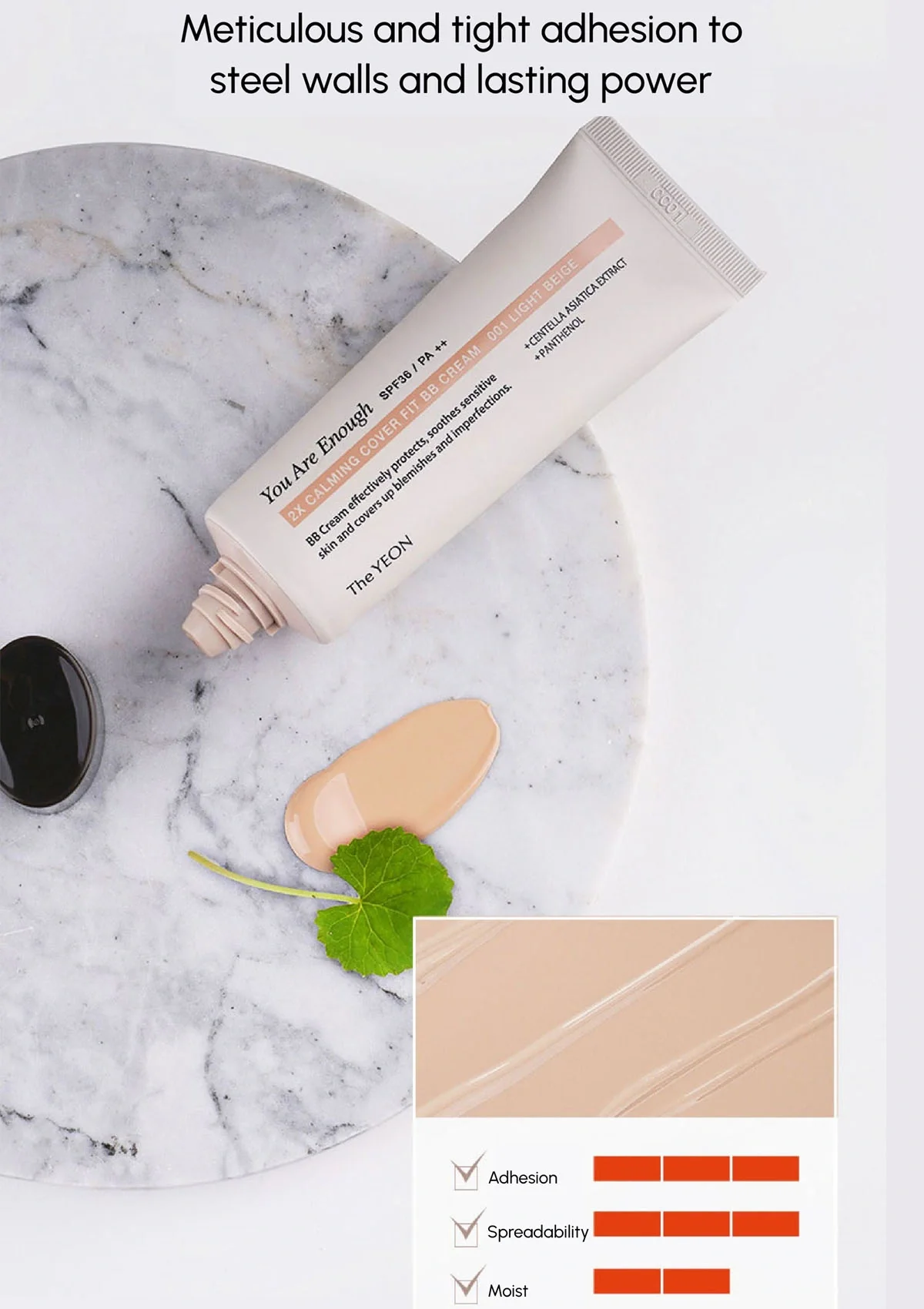 [THE YEON] 2X Calming Cover Fit BB Cream SPF36 PA++ 50ml - Image 10