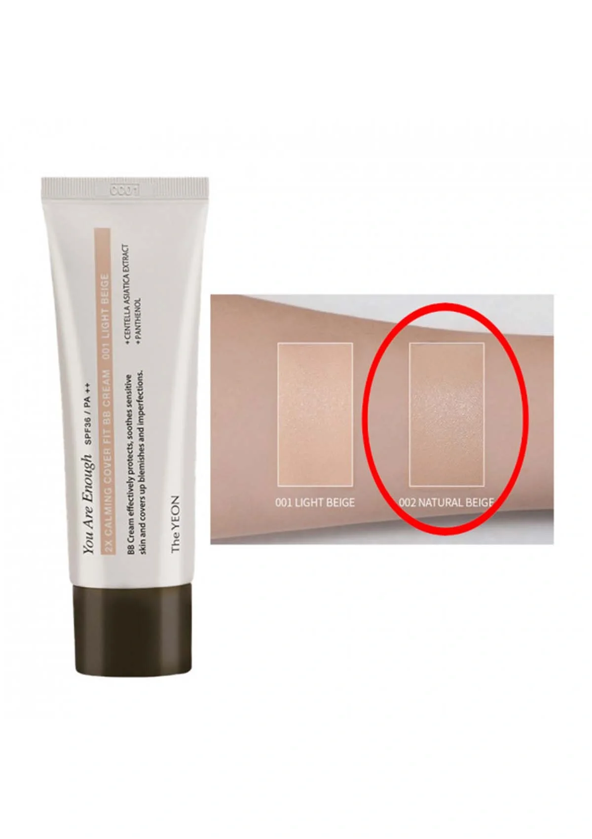 [THE YEON] 2X Calming Cover Fit BB Cream SPF36 PA++ 50ml - Image 14