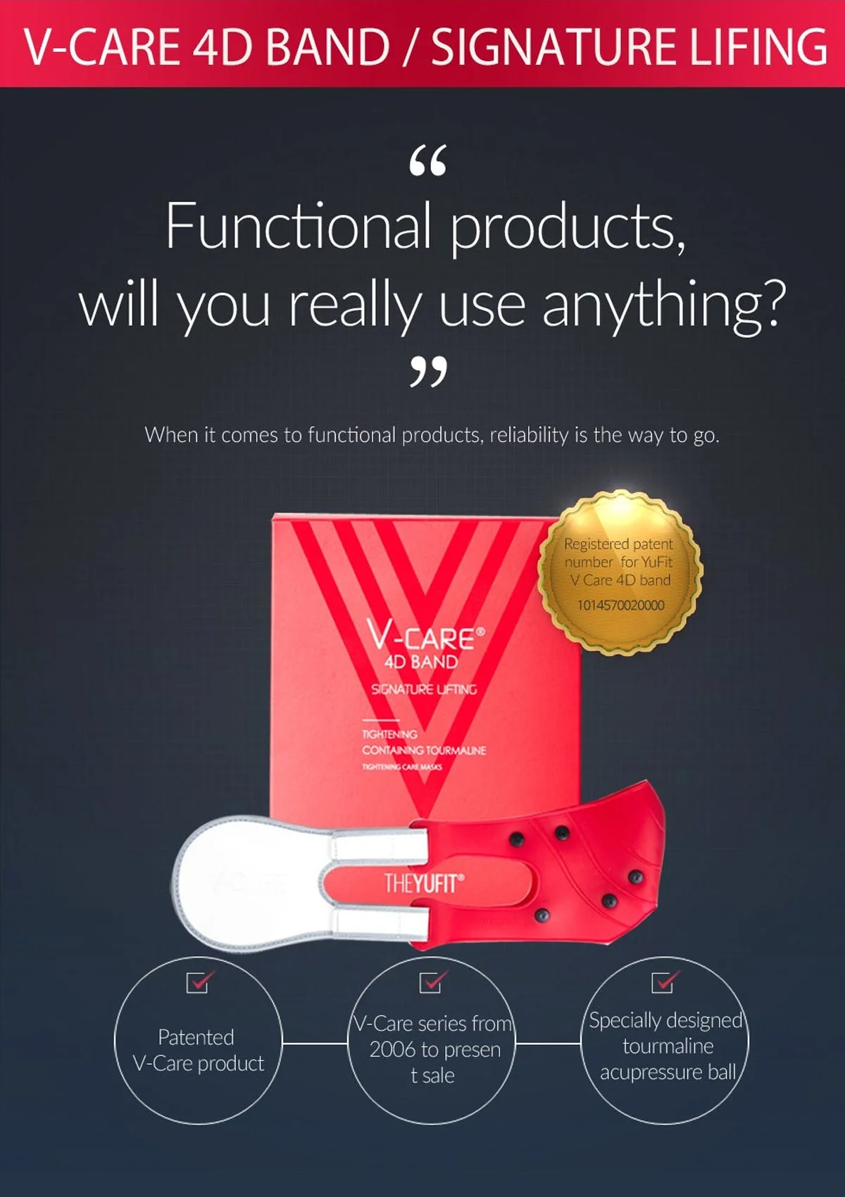 [THE YUFIT] Signature Lifting V Care 4D Band - Image 4