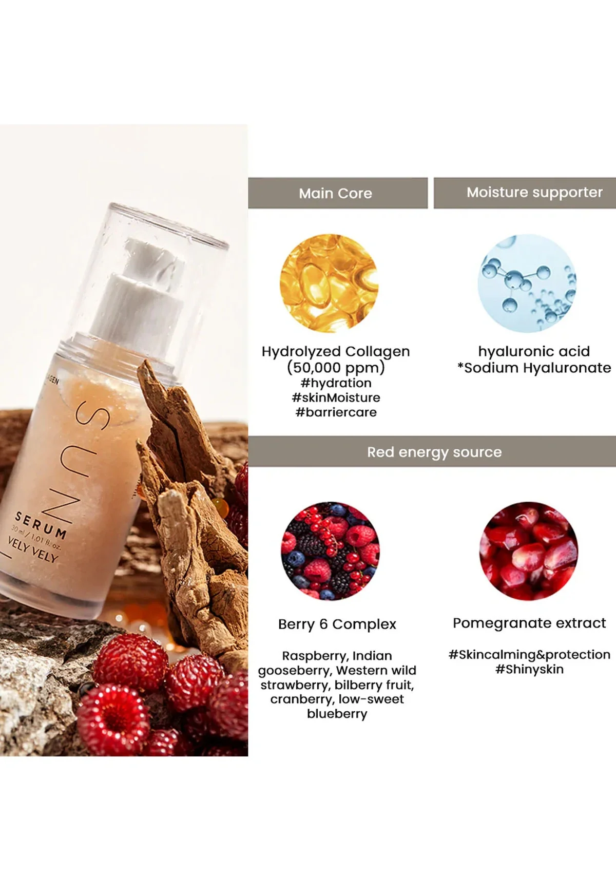 [VELY VELY] Collagen Sun Serum SPF 50+ PA++++  30ml - Image 12