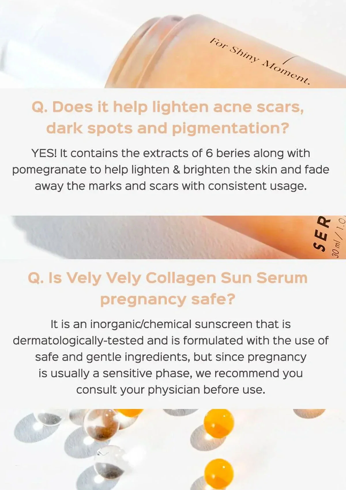 [VELY VELY] Collagen Sun Serum SPF 50+ PA++++  30ml - Image 20