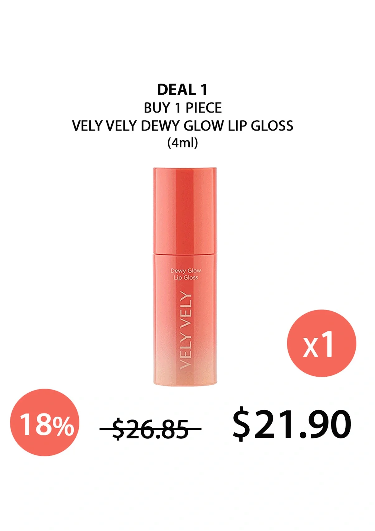 [VELY VELY] Dewy Glow Lip Gloss 4ml - Image 14
