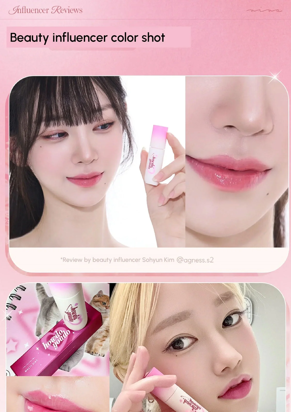 [VIVA KOREA] How Do You Do Multi Tint (Pink) 4.5ml - Image 15