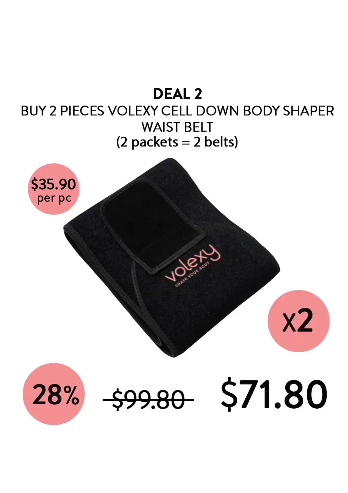 [VOLEXY] Cell Down Body Shaper Waist / Arm / Thigh Belts - Image 17
