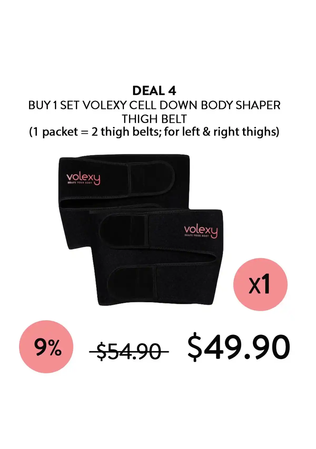 [VOLEXY] Cell Down Body Shaper Waist / Arm / Thigh Belts - Image 19
