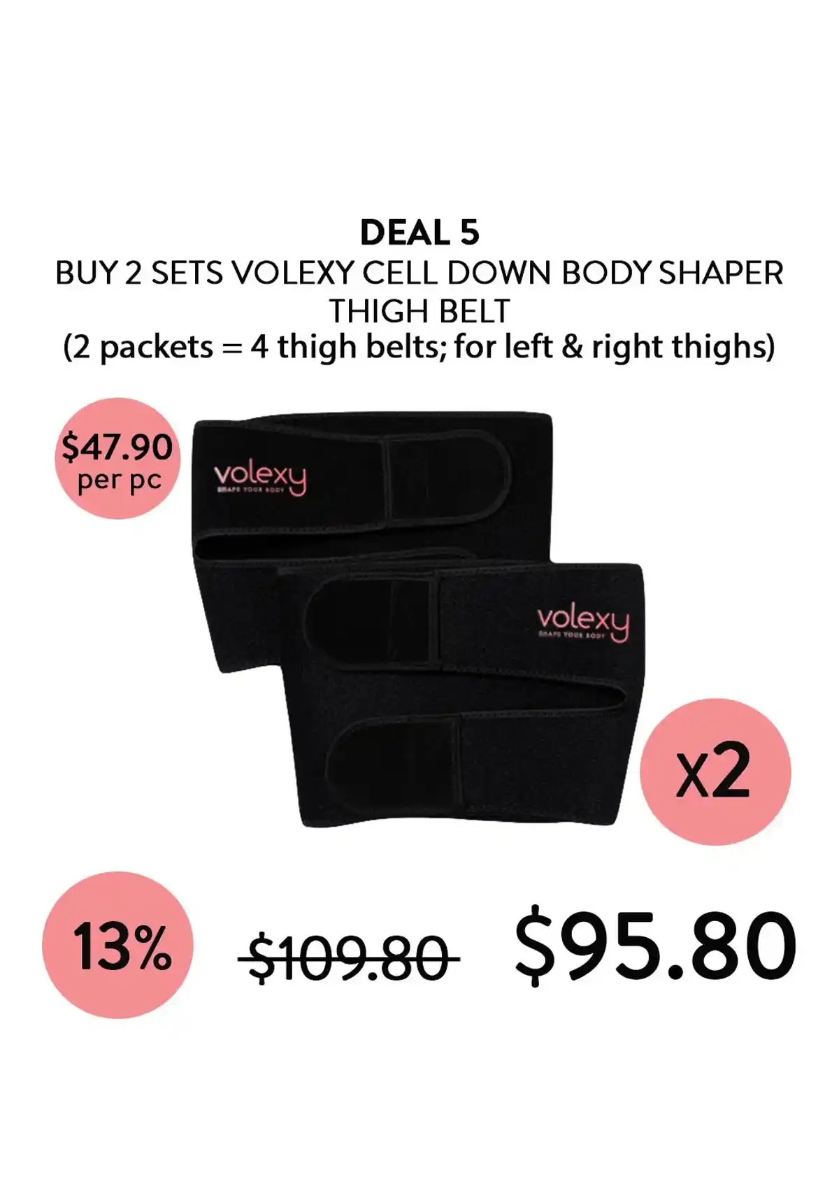 [VOLEXY] Cell Down Body Shaper Waist / Arm / Thigh Belts - Image 20