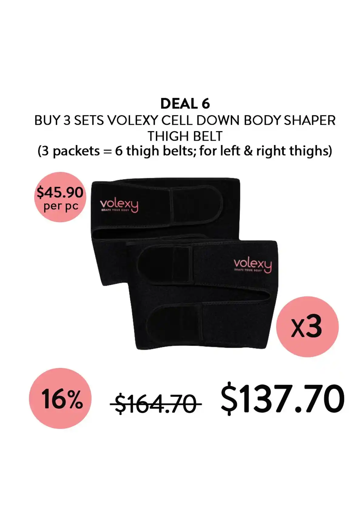 [VOLEXY] Cell Down Body Shaper Waist / Arm / Thigh Belts - Image 21