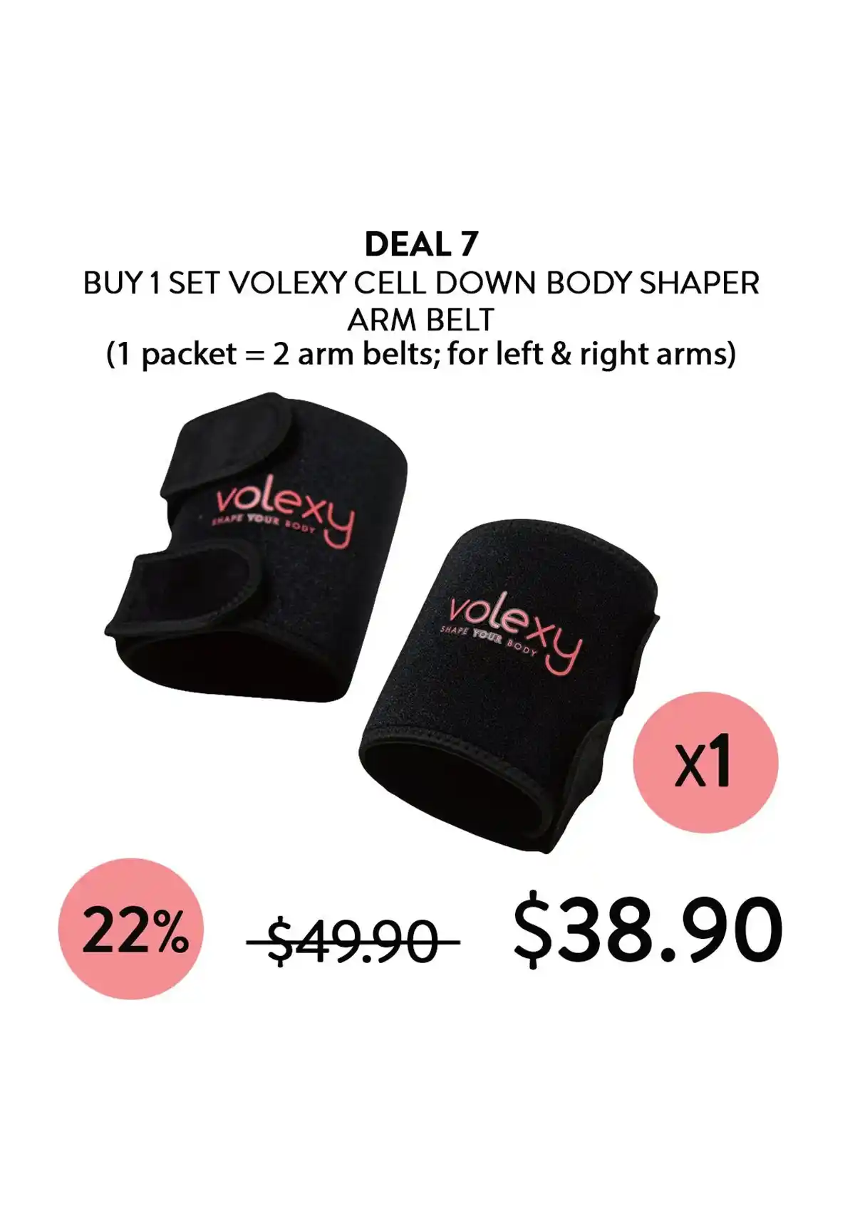 [VOLEXY] Cell Down Body Shaper Waist / Arm / Thigh Belts - Image 22