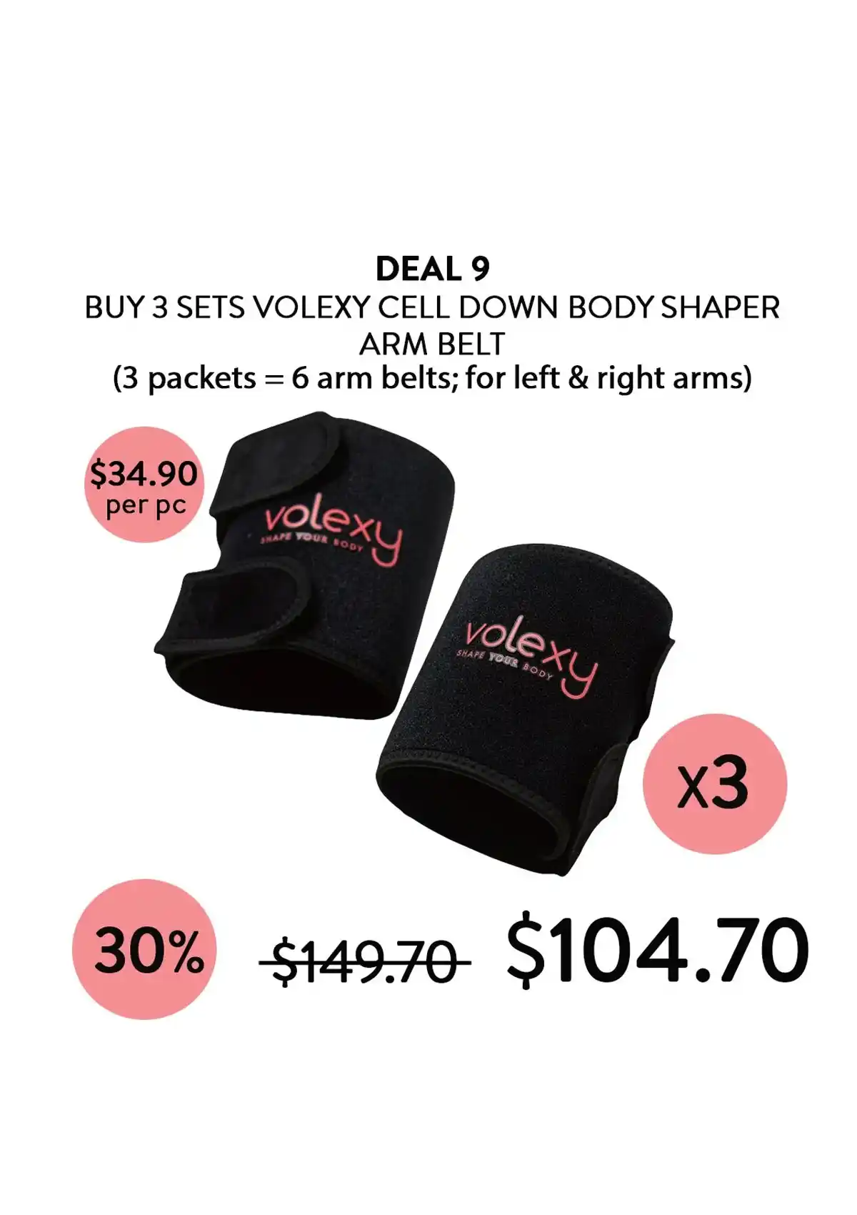 [VOLEXY] Cell Down Body Shaper Waist / Arm / Thigh Belts - Image 24