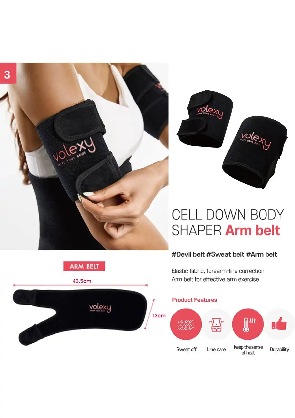 [VOLEXY] Cell Down Body Shaper Waist / Arm / Thigh Belts - Image 6