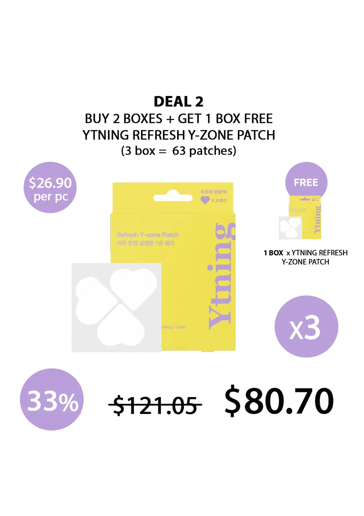 [YTNING] Refresh Y-zone Patch (1 Box = 21 Patches) - Image 12
