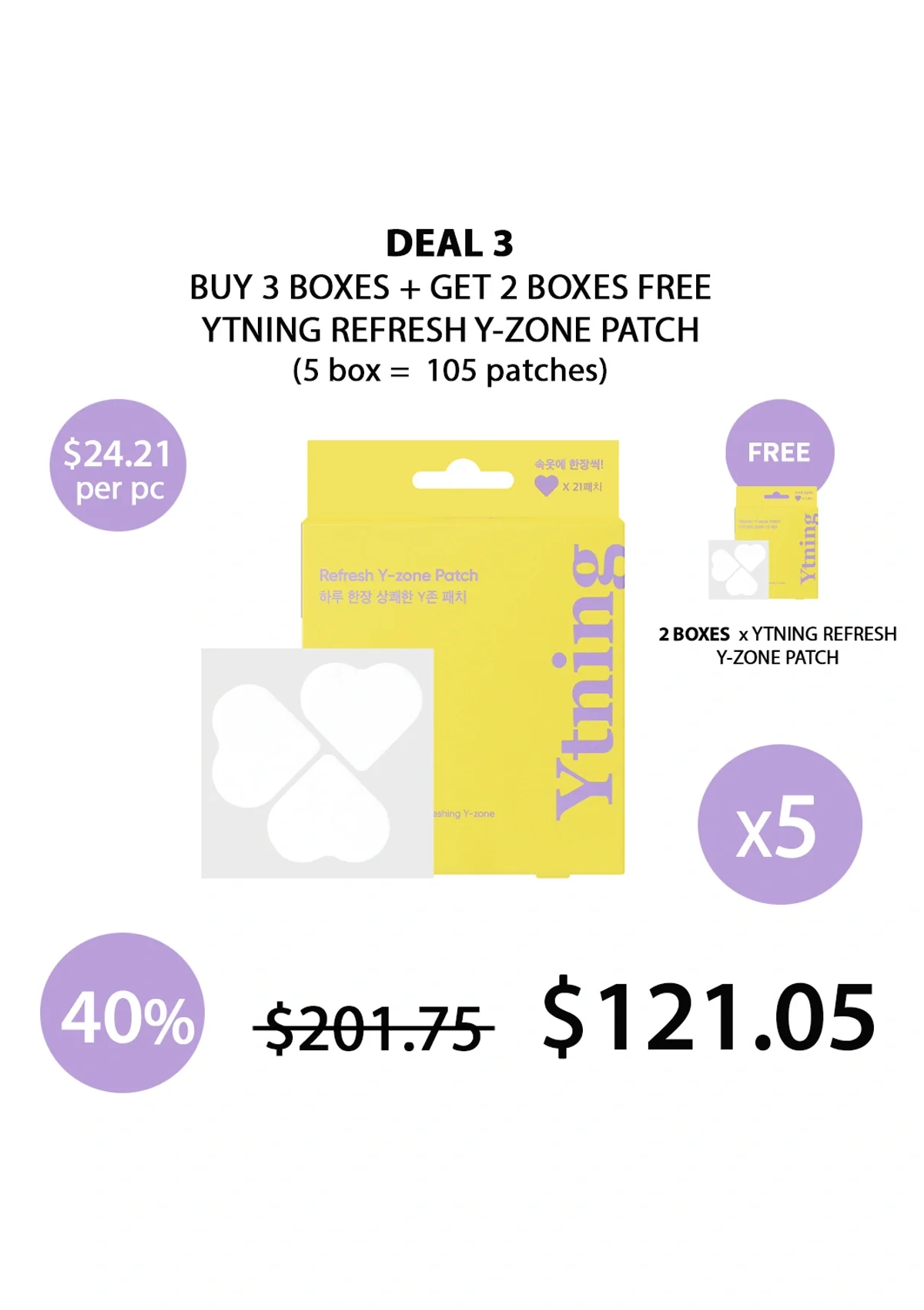 [YTNING] Refresh Y-zone Patch (1 Box = 21 Patches) - Image 13