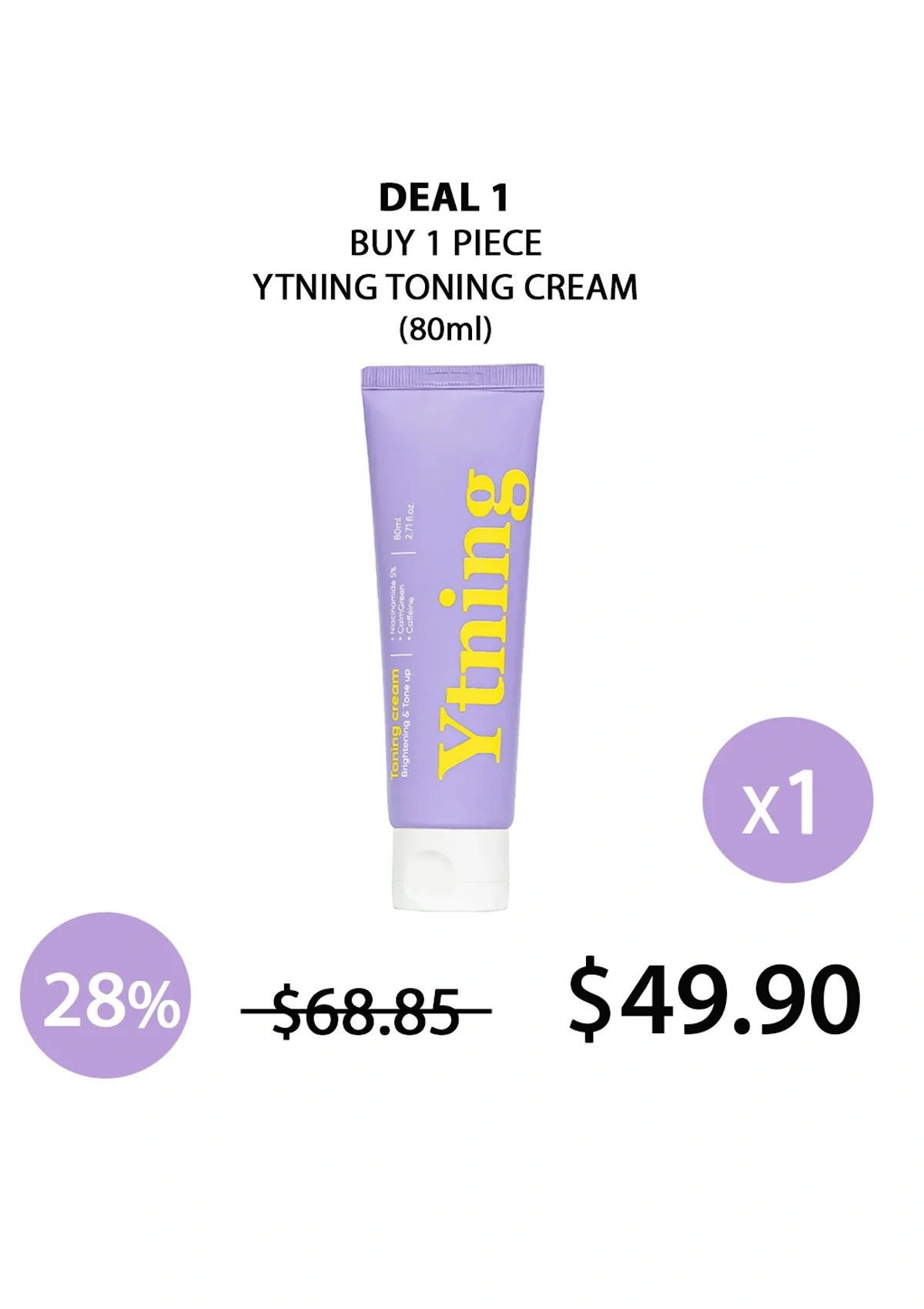 [YTNING] Toning Cream 80ml - Image 27