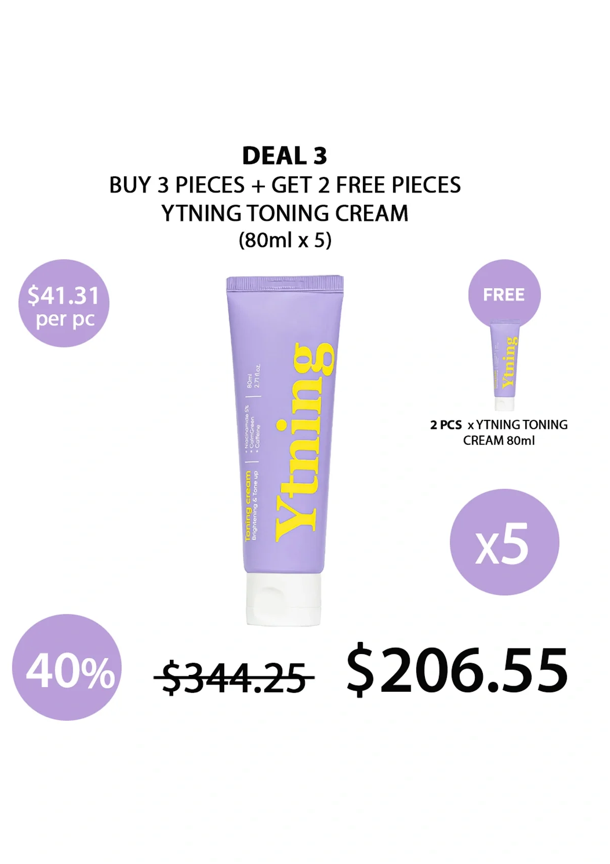 [YTNING] Toning Cream 80ml - Image 29